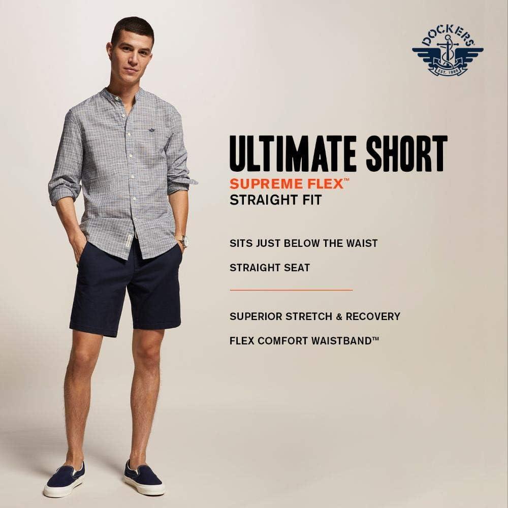 image:imageDockers Mens Ultimate Straight Fit Supreme Flex Shorts Standard and Big amp TallFoil Grey