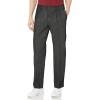 Dockers Men’s Classic Fit Signature Lux Cotton Stretch Pants-Pleated (Regular and Big & Tall)(Charcoal Heather)
