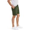 Dockers Mens Ultimate Straight Fit 7.5″ Pull on Shorts with Supreme Flex(Duffel Bag Green (Ripstop))