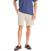 Dockers Men’s Ultimate Straight Fit Supreme Flex Shorts (Standard and Big & Tall)(Parkfield Buttercream Blue Stripe)