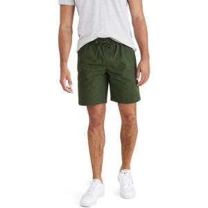 Dockers Mens Ultimate Straight Fit 7.5″ Pull on Shorts with Supreme Flex(Duffel Bag Green (Ripstop))