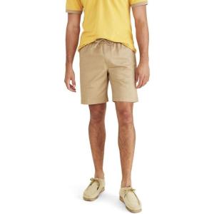 Dockers Mens Ultimate Straight Fit 7.5″ Pull on Shorts with Supreme Flex(Harvest Gold (Twill))