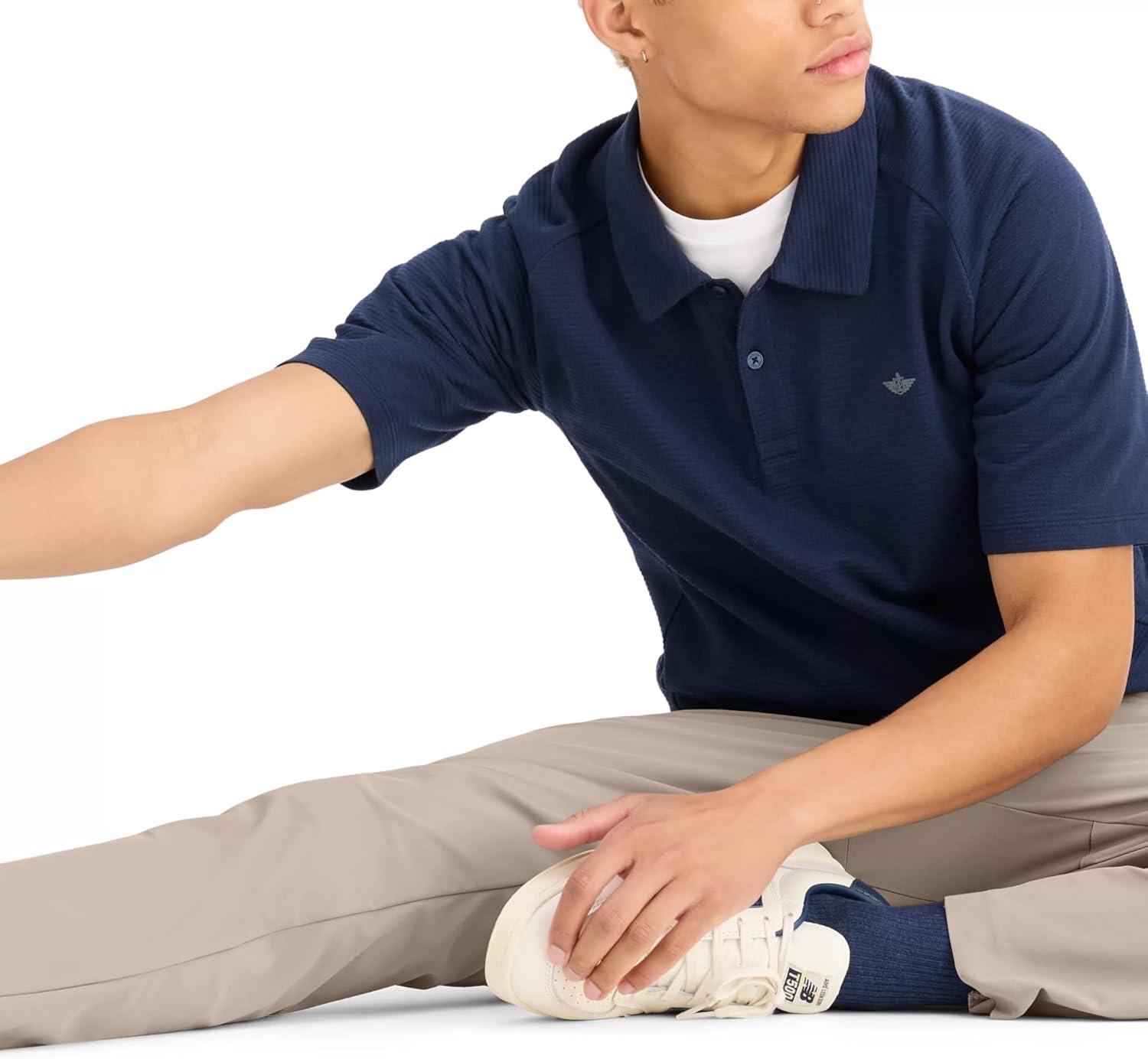 image:imageDockers Mens Dockers Mens Go Airweave Jogger Slim FitSahara Khaki