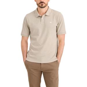 Dockers Mens Dockers® Men’s Slim Fit Short Sleeve Performance Pique Polo(Sahara Khaki)