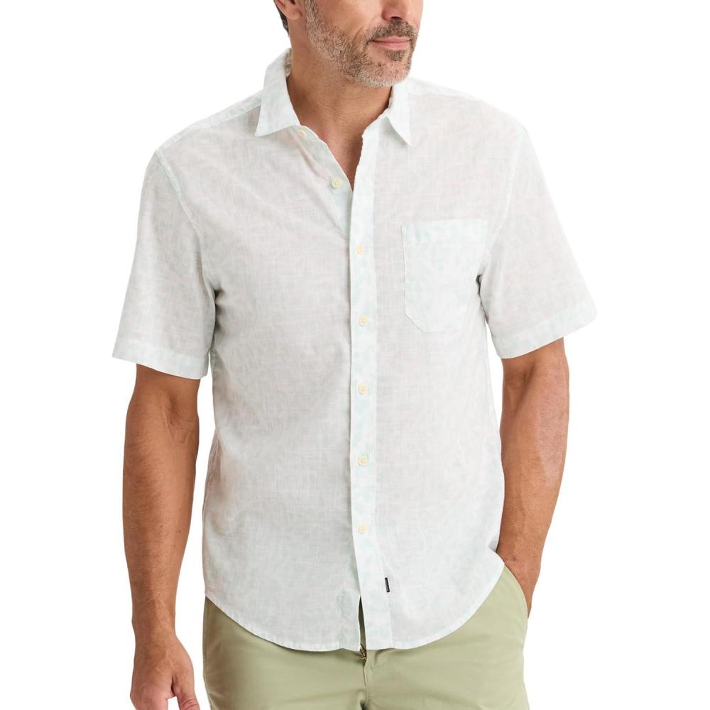 image:imageDockers Mens Dockers Mens Regular Fit Short Sleeve Ultimate ShirtLucent White Print