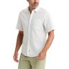 Dockers Men’s Dockers Men’s Regular Fit Short Sleeve Ultimate Shirt(Lucent White Print)