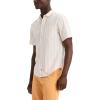 Dockers Men’s Dockers Men’s Regular Fit Short Sleeve Ultimate Shirt(Lucent White Stripe)