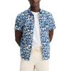 Dockers Men’s Dockers Men’s Regular Fit Short Sleeve Ultimate Shirt(Ocean Blue Italian Print)