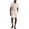 Dockers Men’s Dockers Men’s Regular Fit Short Sleeve Ultimate Shirt(Sahara Khaki Print)