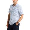 Dockers Men’s Dockers Men’s Regular Fit Short Sleeve Ultimate Shirt(Vista Blue Plaid)