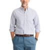 Dockers Men’s Dockers® Men’s Signature Shirt Long Sleeve Classic Fit with Stain Defender®(Burwell Lucent White Plaid)