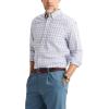 Dockers Men’s Dockers® Men’s Signature Shirt Long Sleeve Classic Fit with Stain Defender®(Burwell Lucent White Plaid)