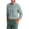 Dockers Men’s Dockers® Men’s Signature Shirt Long Sleeve Classic Fit with Stain Defender®(Duck Green Plaid)