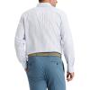 Dockers Men’s Dockers® Men’s Signature Shirt Long Sleeve Classic Fit with Stain Defender®(Odanah Lucent White Stripe)