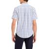 Dockers Men’s Dockers® Men’s Signature Shirt Short Sleeve Classic Fit with Stain Defender®(Lucent White Plaid)