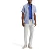 Dockers Men’s Dockers® Men’s Signature Shirt Short Sleeve Classic Fit with Stain Defender®(Malton Deep Ultramarine Plaid)