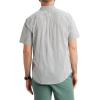 Dockers Men’s Dockers® Men’s Signature Shirt Short Sleeve Classic Fit with Stain Defender®(Margate Lucent White Plaid)