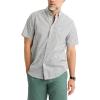 Dockers Men’s Dockers® Men’s Signature Shirt Short Sleeve Classic Fit with Stain Defender®(Margate Lucent White Plaid)