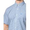 Dockers Men’s Dockers® Men’s Signature Shirt Short Sleeve Classic Fit with Stain Defender®(Mesilla Delft Plaid)