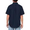 Dockers Men’s Dockers® Men’s Signature Shirt Short Sleeve Classic Fit with Stain Defender®(Navy Blazer)