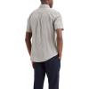Dockers Men’s Dockers® Men’s Signature Shirt Short Sleeve Classic Fit with Stain Defender®(Prescott Lucent White Plaid)