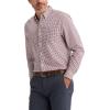 Dockers Men’s Supreme Flex Long Sleeve Button Up Shirt(Rio Red Plaid)
