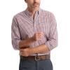 Dockers Men’s Supreme Flex Long Sleeve Button Up Shirt(Rio Red Plaid)