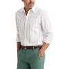 Dockers® Men’s Ultimate Shirt Long Sleeve Regular Fit(Lucent White Stripe)