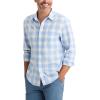 Dockers® Men’s Ultimate Shirt Long Sleeve Regular Fit(Piedra Vista Blue Plaid)