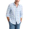 Dockers® Men’s Ultimate Shirt Long Sleeve Regular Fit(Piedra Vista Blue Plaid)