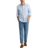 Dockers® Men’s Ultimate Shirt Long Sleeve Regular Fit(Piedra Vista Blue Plaid)