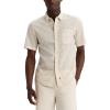 Dockers Men’s Dockers Men’s Regular Fit Short Sleeve Ultimate Shirt(Sahara Khaki Print)