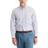 Dockers Men’s Dockers® Men’s Signature Shirt Long Sleeve Classic Fit with Stain Defender®(Burwell Lucent White Plaid)