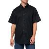Dockers Men’s Dockers® Men’s Signature Shirt Short Sleeve Classic Fit with Stain Defender®(Beautiful Black)