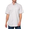 Dockers Men’s Dockers® Men’s Signature Shirt Short Sleeve Classic Fit with Stain Defender®(Cornelius Lucent White Plaid)