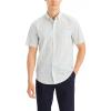 Dockers Men’s Dockers® Men’s Signature Shirt Short Sleeve Classic Fit with Stain Defender®(Kittridge Lucent White Plaid)