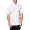 Dockers Men’s Dockers® Men’s Signature Shirt Short Sleeve Classic Fit with Stain Defender®(Lucent White)