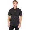 Dockers Men’s Supreme Flex Long Sleeve Button Up Shirt(Black)