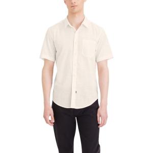 Dockers Men’s Dockers Men’s Regular Fit Short Sleeve Ultimate Shirt(Sahara Khaki)
