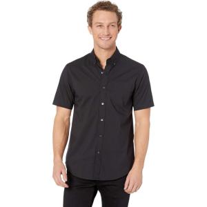 Dockers Men’s Supreme Flex Long Sleeve Button Up Shirt(Black)