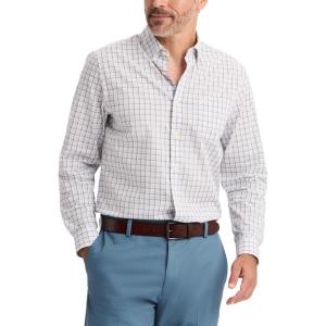 Dockers Men’s Supreme Flex Long Sleeve Button Up Shirt(Thistle Plaid)