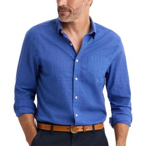 Dockers® Men’s Ultimate Shirt Long Sleeve Regular Fit(Deep Ultramarine)