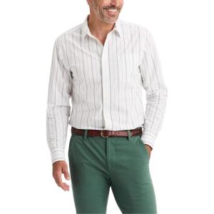 Dockers® Men’s Ultimate Shirt Long Sleeve Regular Fit(Lucent White Stripe)
