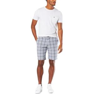 Dockers Men’s Perfect Short Classic Fit 10.5″(Cofferdam Montecito Blue (Stretch))