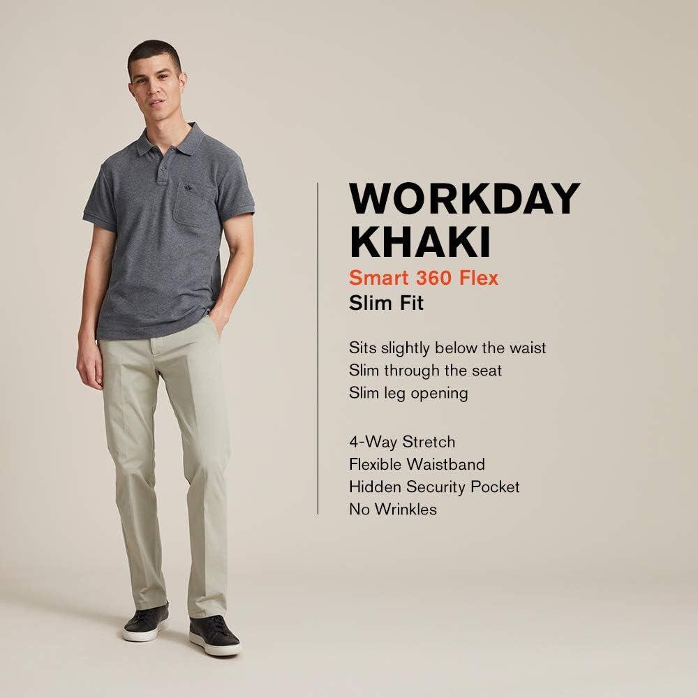 image:imageDockers Mens Workday Khaki Slim Fit with Smart 360 FlexCool Slate