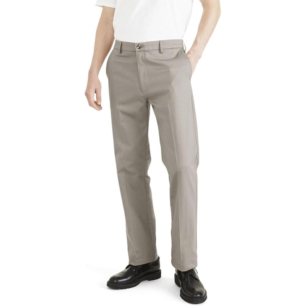 image:imageDockers Mens Classic Fit Signature Iron Free Khaki with Stain Defender Pants Regular and Big amp TallCloud