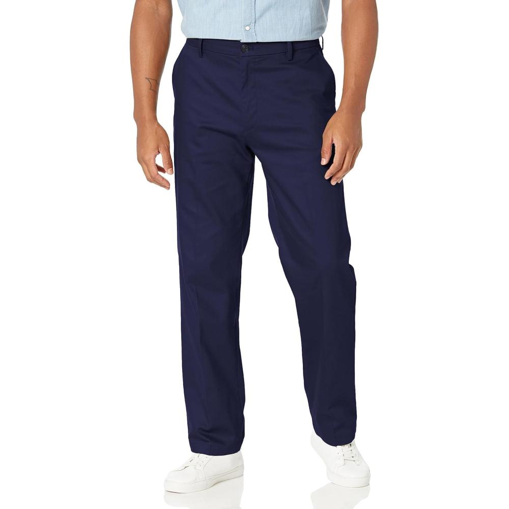 image:imageDockers Mens Classic Fit Signature Iron Free Khaki with Stain Defender Pants Regular and Big amp TallNavy Blazer Rinse