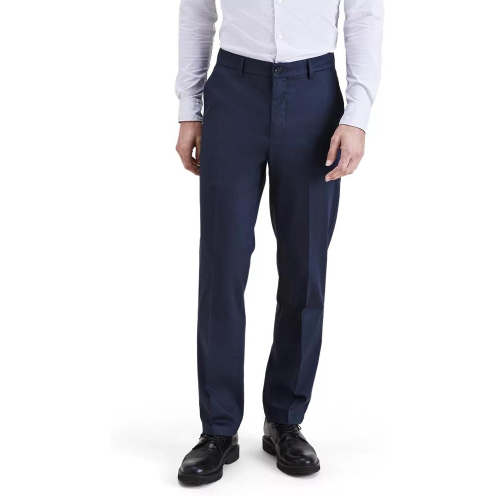 image:imageDockers Mens Dockers Mens Signature Khaki Straight Fit Iron Free with Stain DefenderNavy Blazer