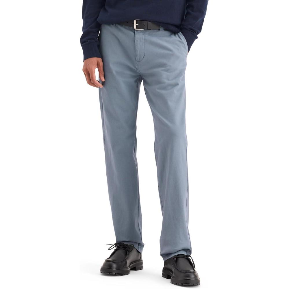 image:imageDockers Mens Relaxed Fit Comfort Khaki Pants PleatedFolkstone Grey