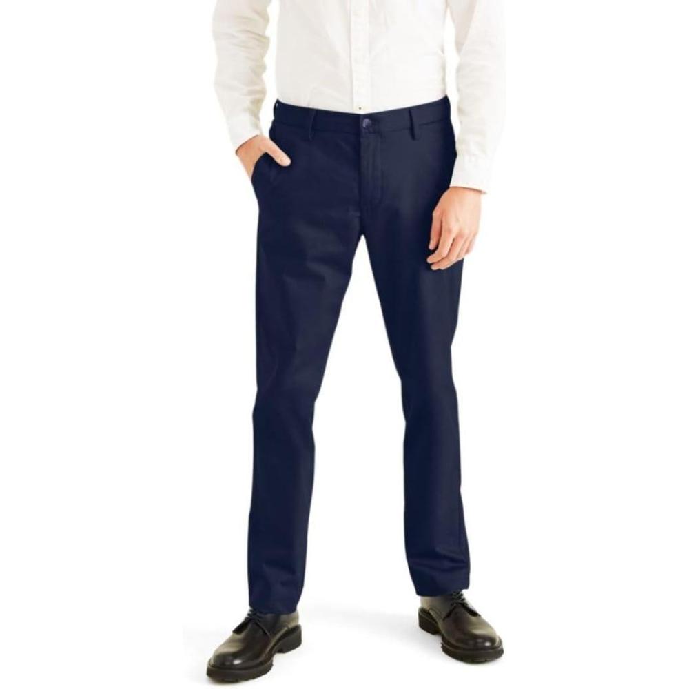 image:imageDockers Mens Signature Khaki Slim Fit Iron Free with Stain DefenderNavy Blazer